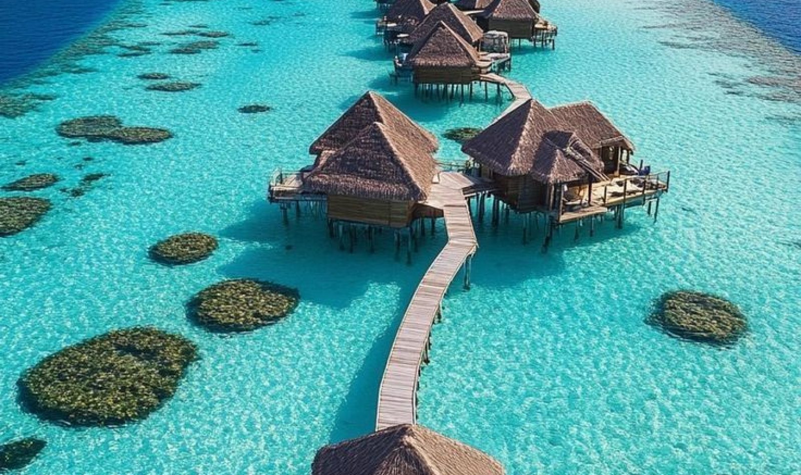 Overwater Bungalows in the Maldives